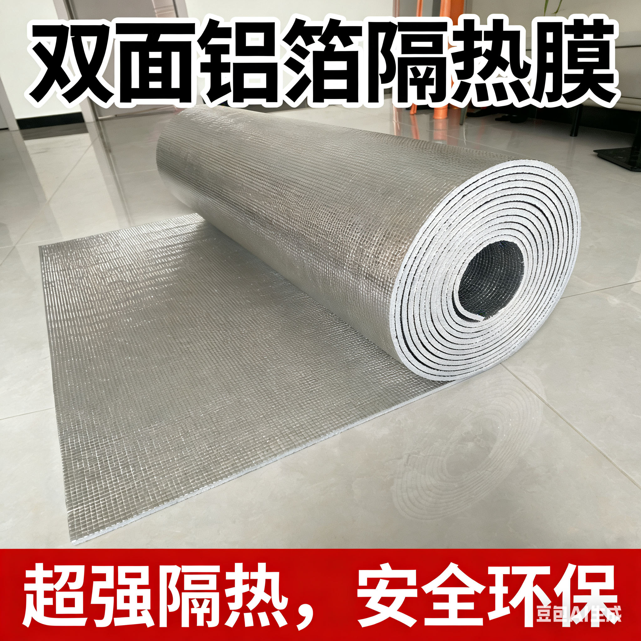 珍珠棉隔热膜阳光房防晒双面铝膜屋顶窗户室内遮阳膜防水保温膜