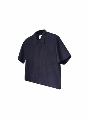 EDITIONSCOMMON 织布气泡工艺泡泡棉短袖衬衫肌理感