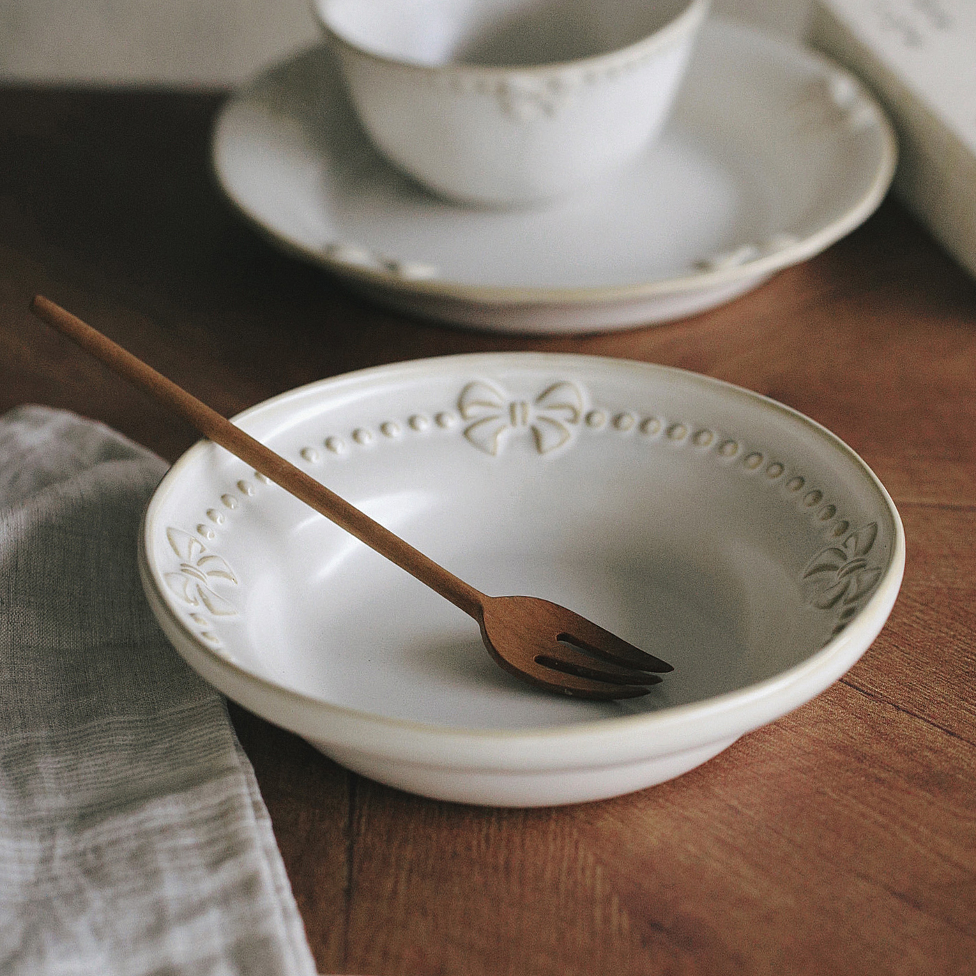 泽滕家深汤盘子西式沙拉意面碟