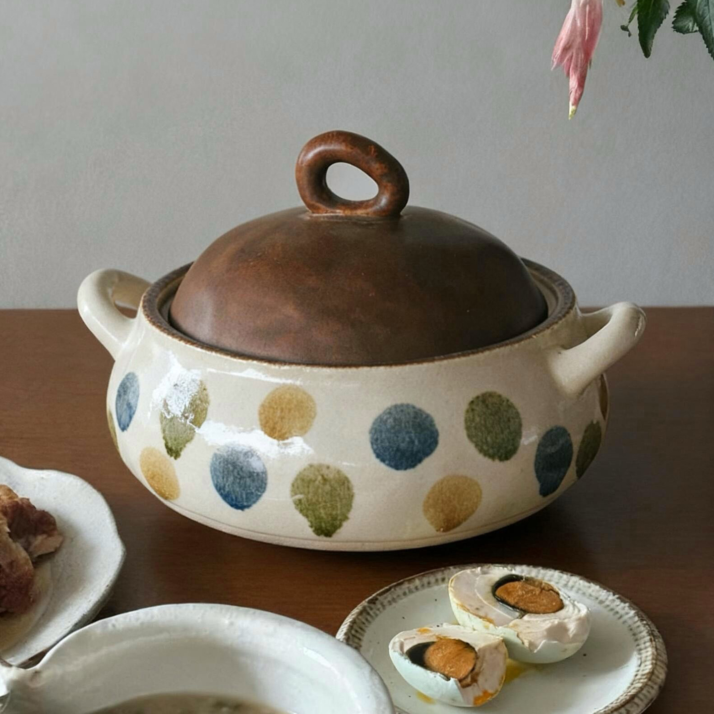 泽滕家带盖子耐热熬汤煲日式锅