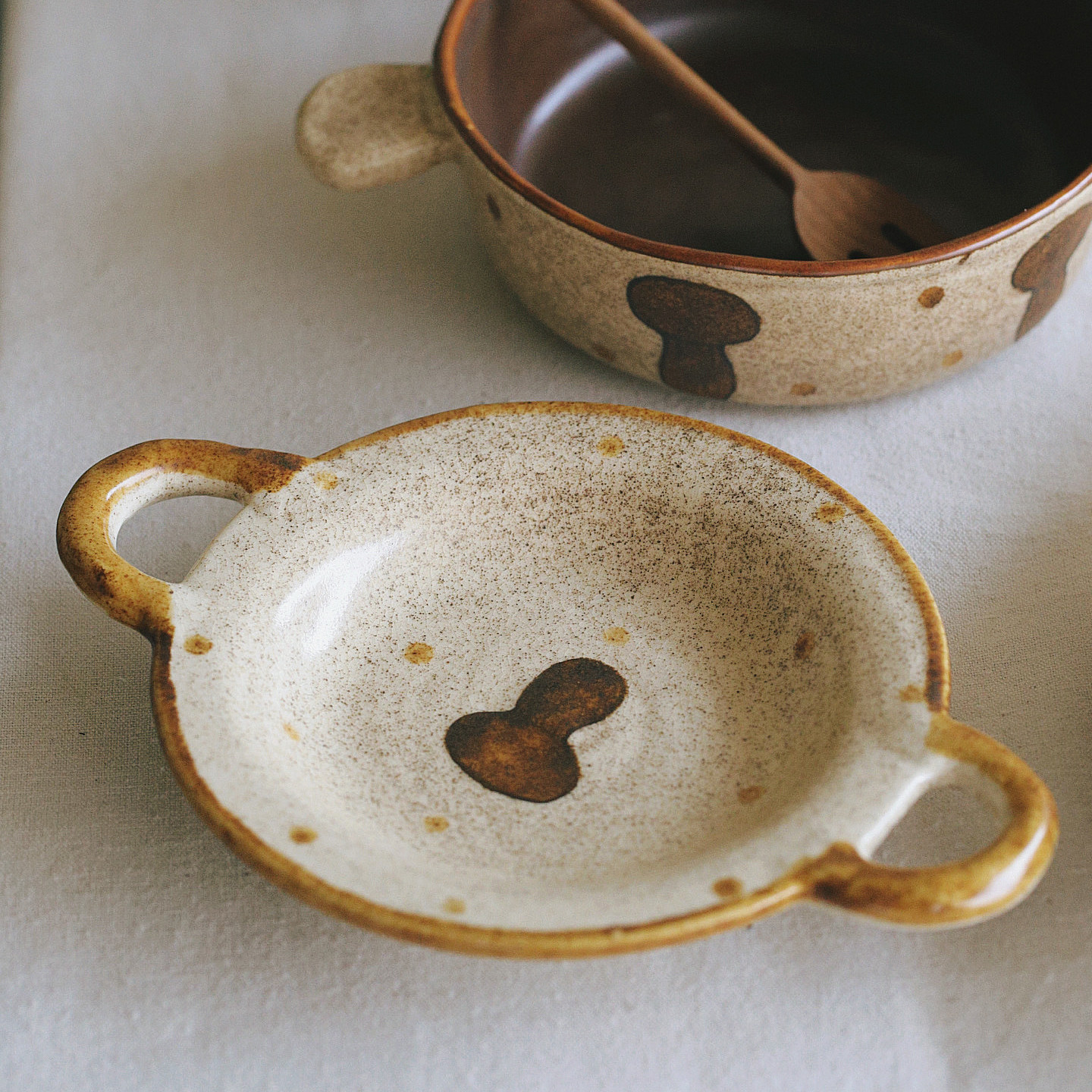 泽滕家双耳盘凉菜饺子蛋糕甜品点心骨碟精致下午茶歇餐具可爱创意