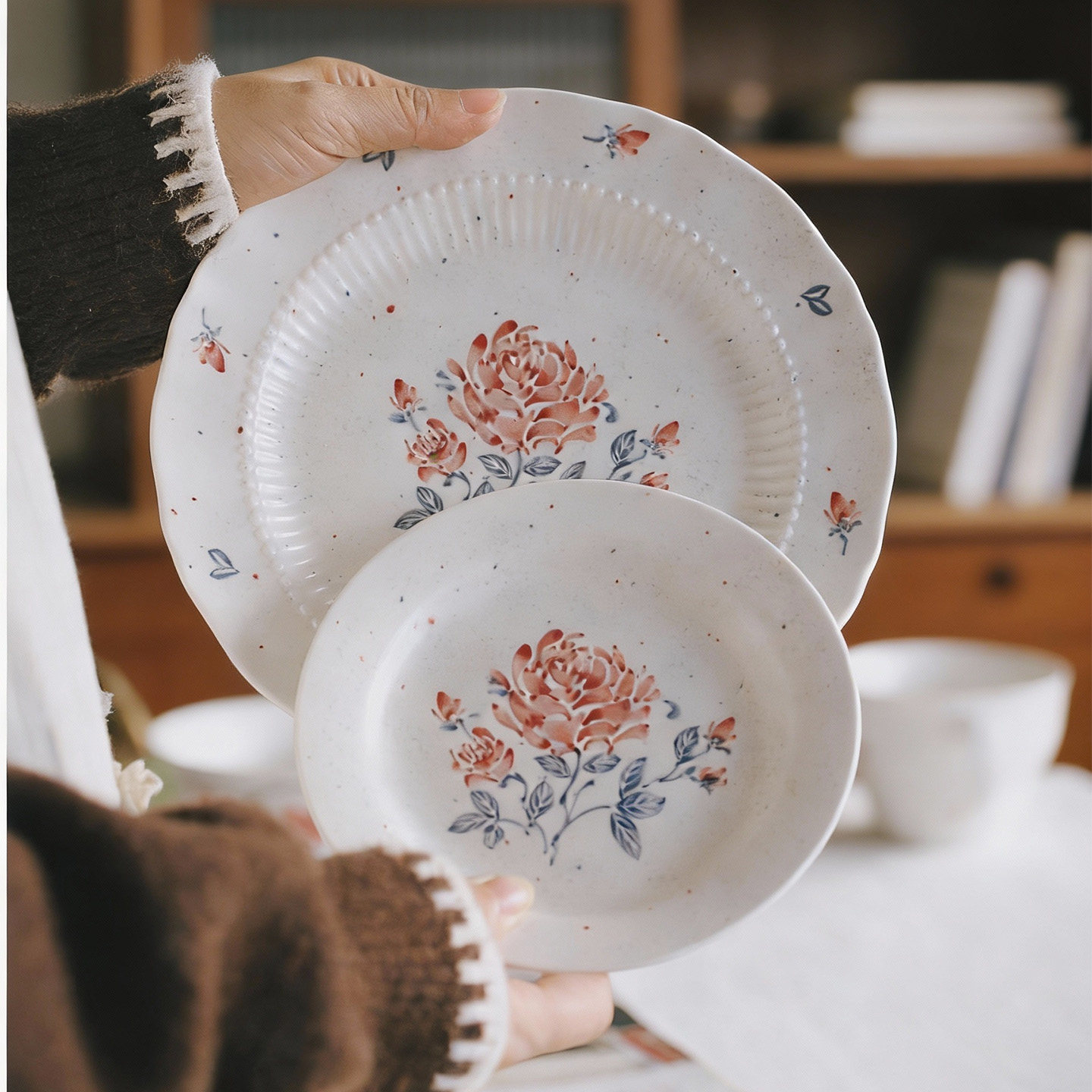 泽滕家高颜值浅盘子点心沙拉装菜平盘8寸蛋糕甜品寿司饺子水果碟,餐饮具,盘,淘宝优惠券,粉丝福利购,淘宝优惠卷