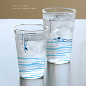 泽滕家原创玻璃茶水杯子创意咖啡牛奶果汁饮料有趣可爱情侣款 一对