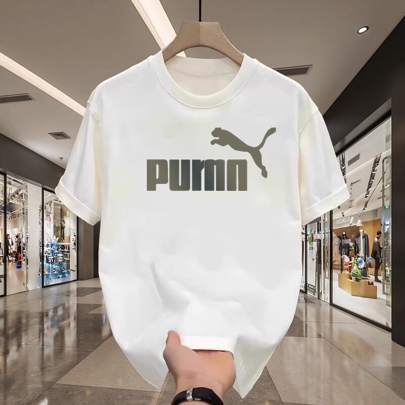 奥莱专柜男士夏季新款100%纯棉短袖t恤休闲宽松情侣半袖白色上衣