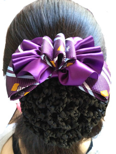 光大银行职业头花蝴蝶结员工发网兜 护士发网银行空姐酒店移动