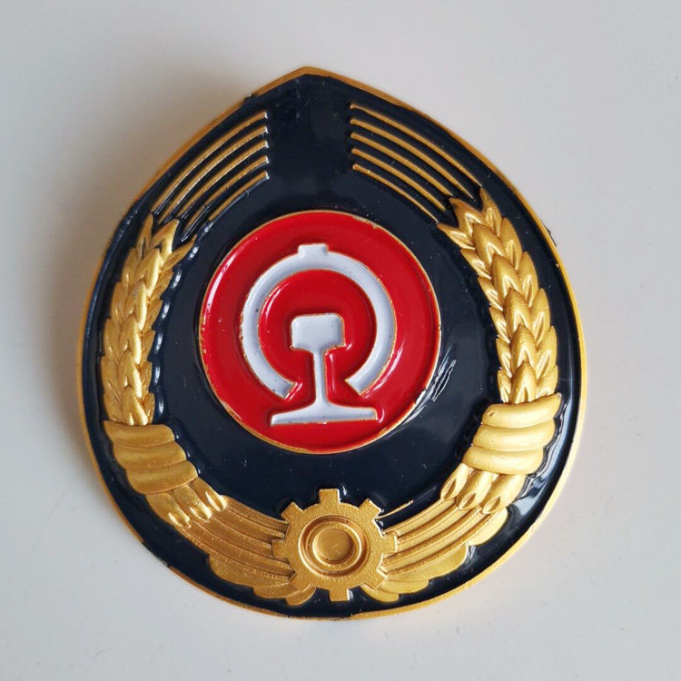 路徽铁路帽徽铁路大盖帽帽徽高铁动车列车员徵章大中小号2019帽徽