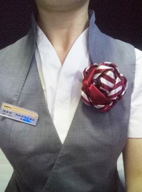 新品上市 中国铁路制服丝巾8cm胸花乘务员专用可定做银行航空电信