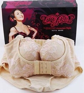 魔力挺文胸非海绵硅胶内衣女夏季透气孔文胸收副乳