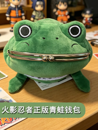 Naruto Merchandise, Naruto-Style Frog Wallet, Authentic Anime Coin Purse, Anime Gift