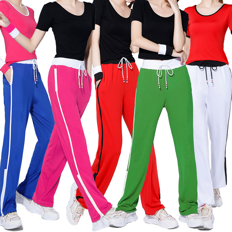 广场舞服装两件套女练功服中老年团体演出服跳健身操广场舞服装