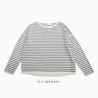 乳白底海军蓝条纹