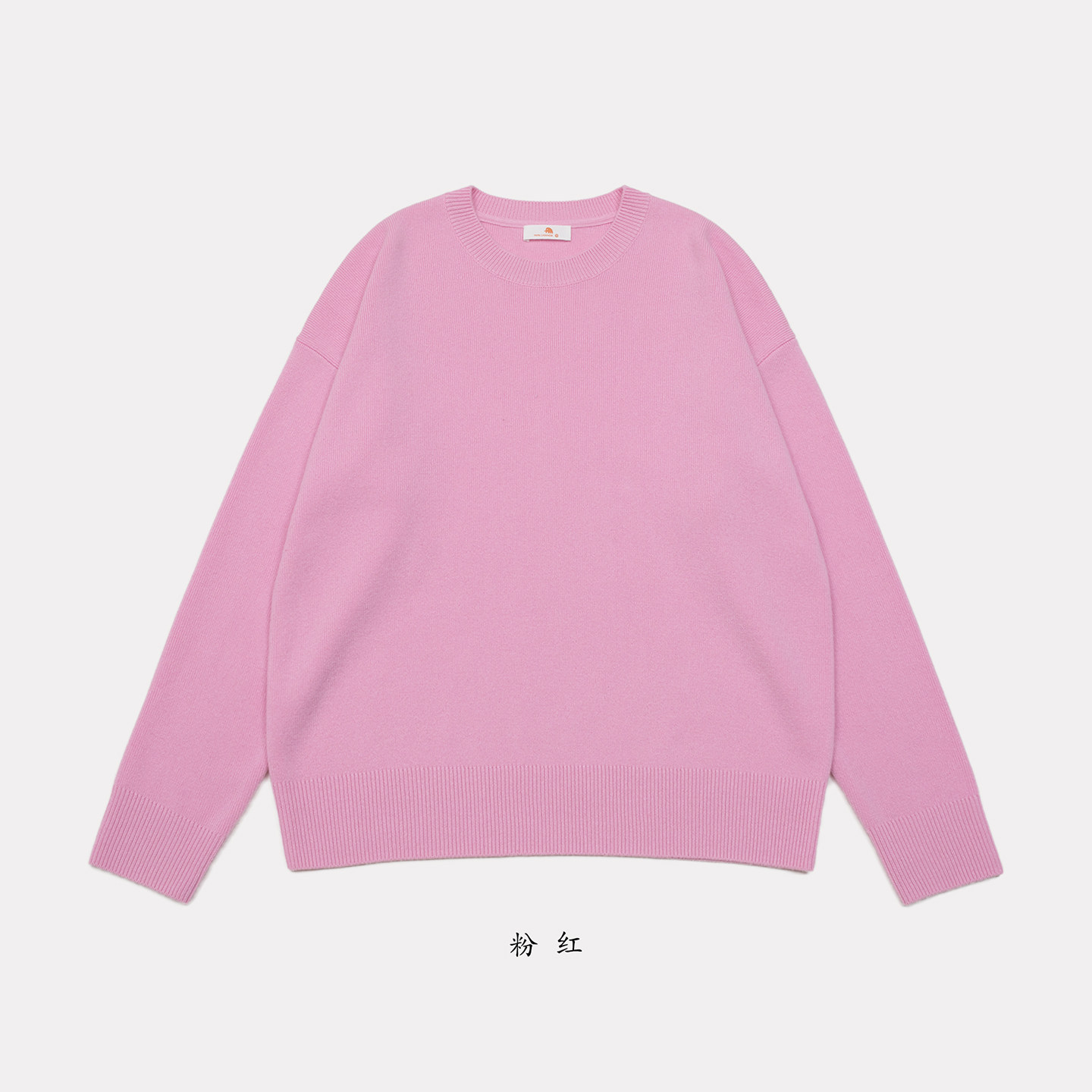 女12针2股26支1根圆领四平落肩袖套头衫