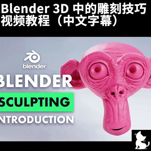Blender 3D 中的雕刻技巧视频教程（中文字幕）