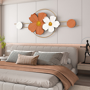 奶油风卧室装 饰画网红高级感北欧背景墙壁画温馨花卉主卧床头挂画