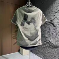 Summer new washed tie-dyed letter-printed short-sleeved T-shirt for men, a trendy and versatile top, a cool and stylish T-shirt for men thumbnail 2