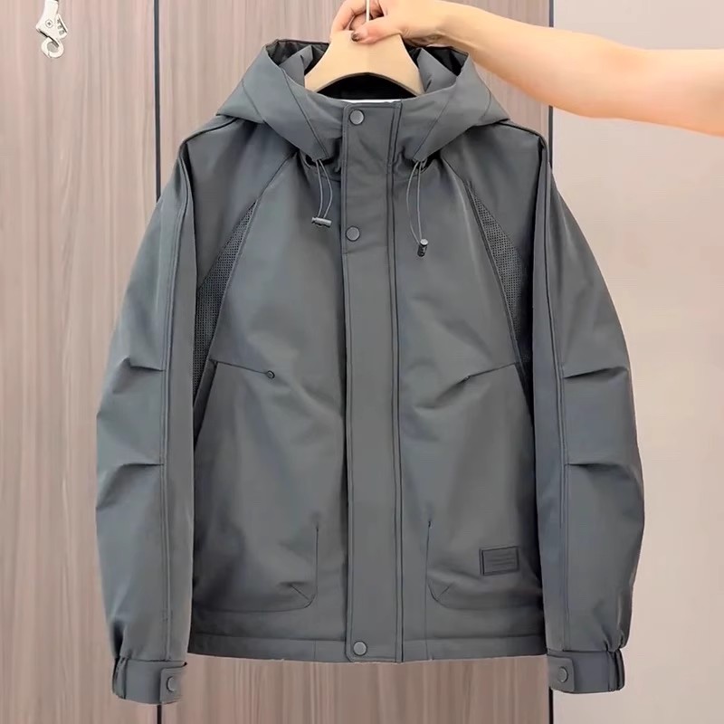 秋冬新款潮流防风保暖二棉外套男