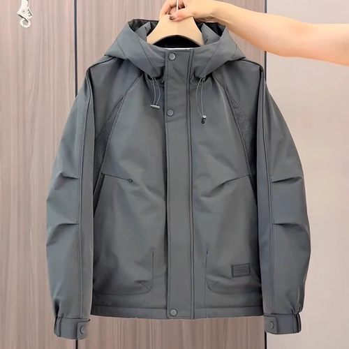 秋冬新款潮流防风保暖二棉外套男