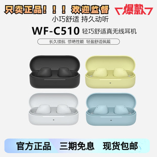 Sony/索尼 WF-C510 真无线防汗运动入耳式蓝牙耳机 轻巧舒适佩戴