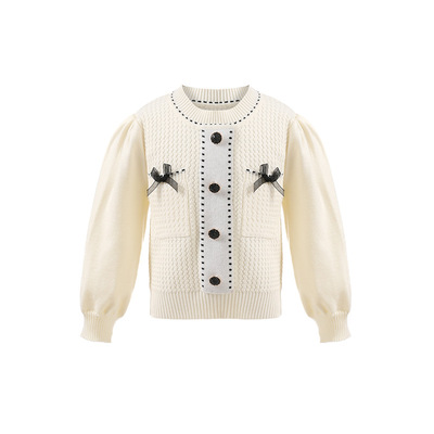 女童针织毛衣洋气儿童毛衫百搭