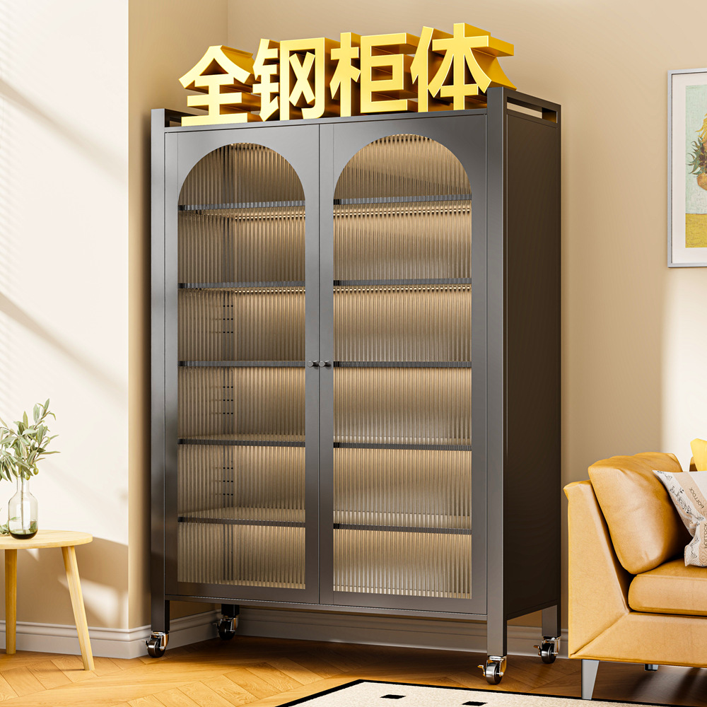 家用阳台储物柜靠墙一体