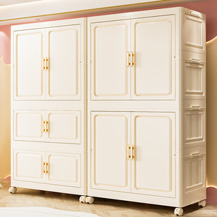 免安装 宝宝衣柜儿童衣物玩具杂物储物柜卧室大容量收纳柜子 折叠式