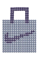 Цветочная орхидея серая+тибетский голубой