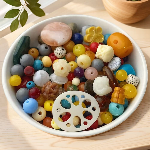 Двухцветное украшение-шарик, плетеный браслет из бисера ручной работы, бусины, акриловый аксессуар, аксессуары, 10мм