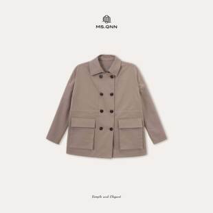 Q姐 老钱系列“B*C风衣”经典钉珠低调奢华一手长风衣 53C666