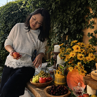 52T123 真丝亚麻棉质轻薄百搭设计感上衣 Q姐 秘境T