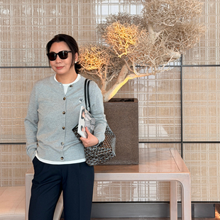 丝毛细腻软糯排扣针织开衫 Q姐 小狐狸 系列 53C376 经典