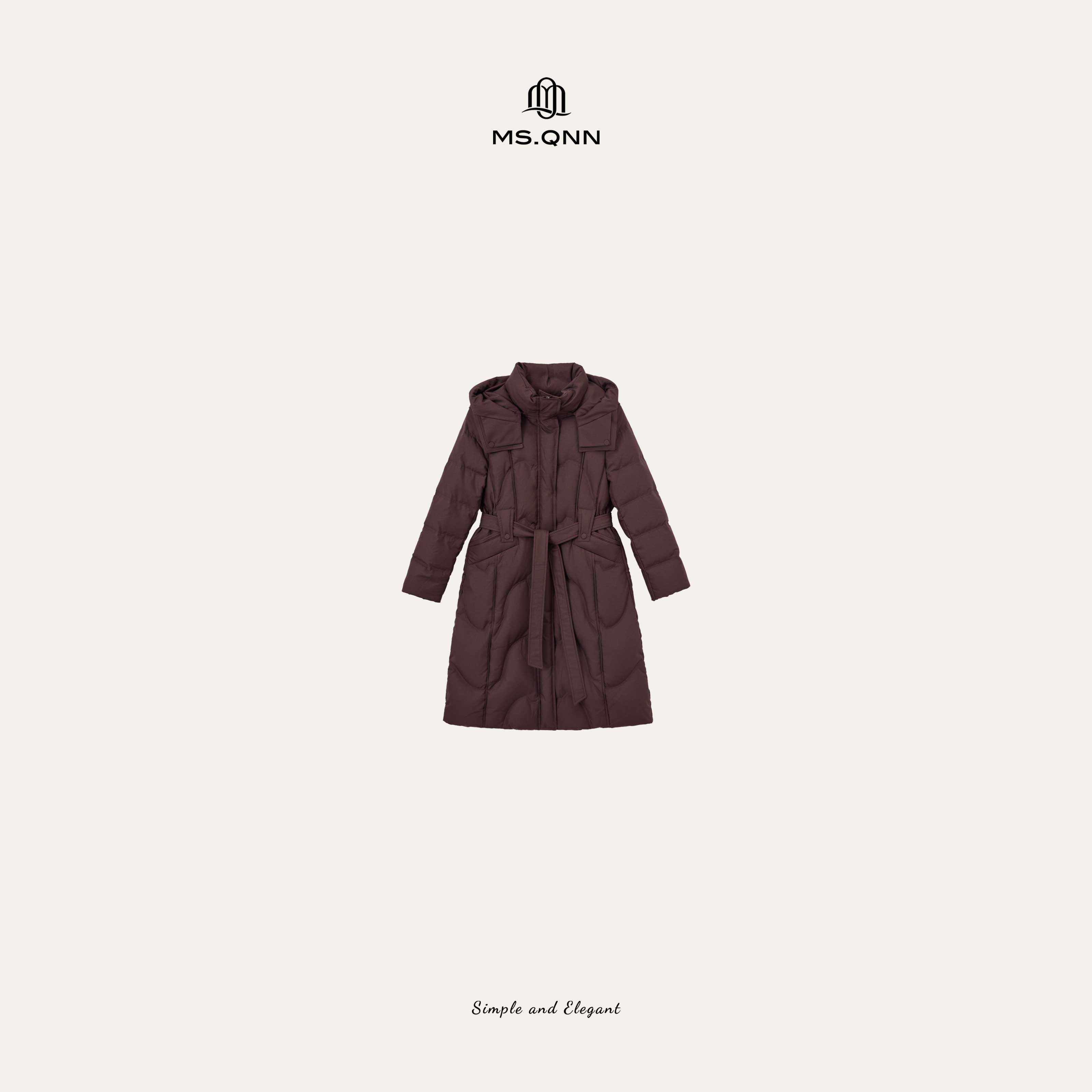 Q姐“冬日摩洛哥”鹅绒零压中空纱大牌感轻暖白鹅绒羽绒服 52C198