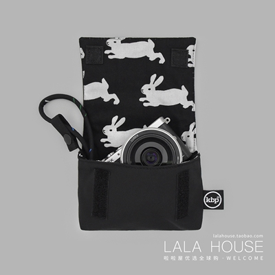 韩国KBP可爱兔子相机包便携收纳包ins小众轻奢手提包数码包百搭