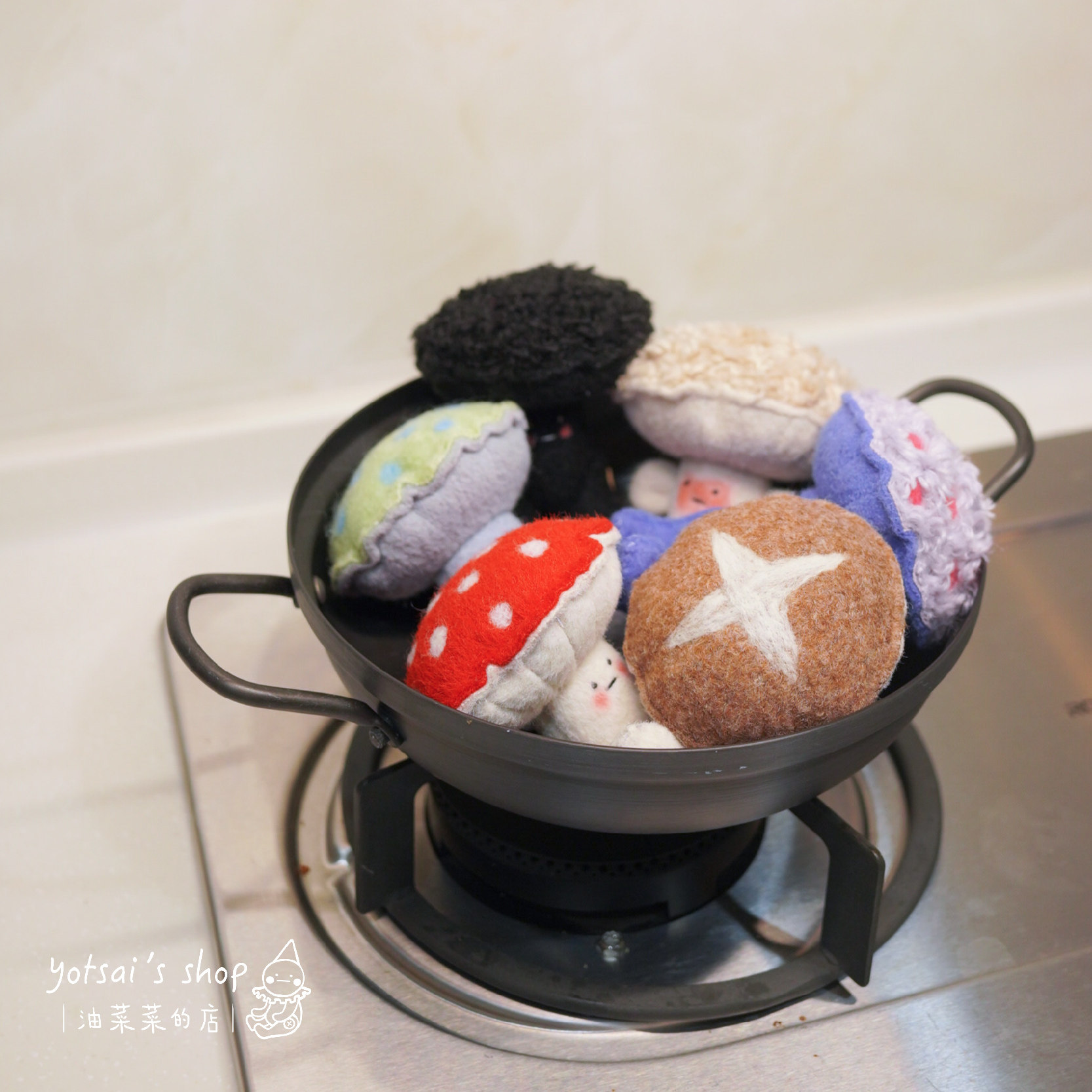 短腿菇酱材料包 原创纸样+视频教程DIY手工蘑菇玩偶 油菜菜的店|,居家布艺,缝纫DIY材料套装,淘宝优惠券,粉丝福利购,淘宝优惠卷