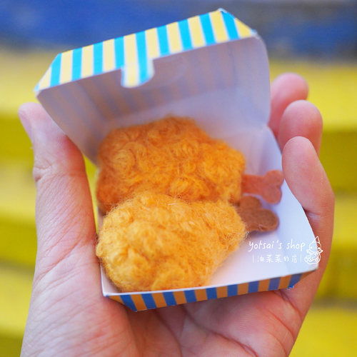 毛毛炸鸡店材料包 原创纸样视频教程DIY|油菜菜的店 - 封面