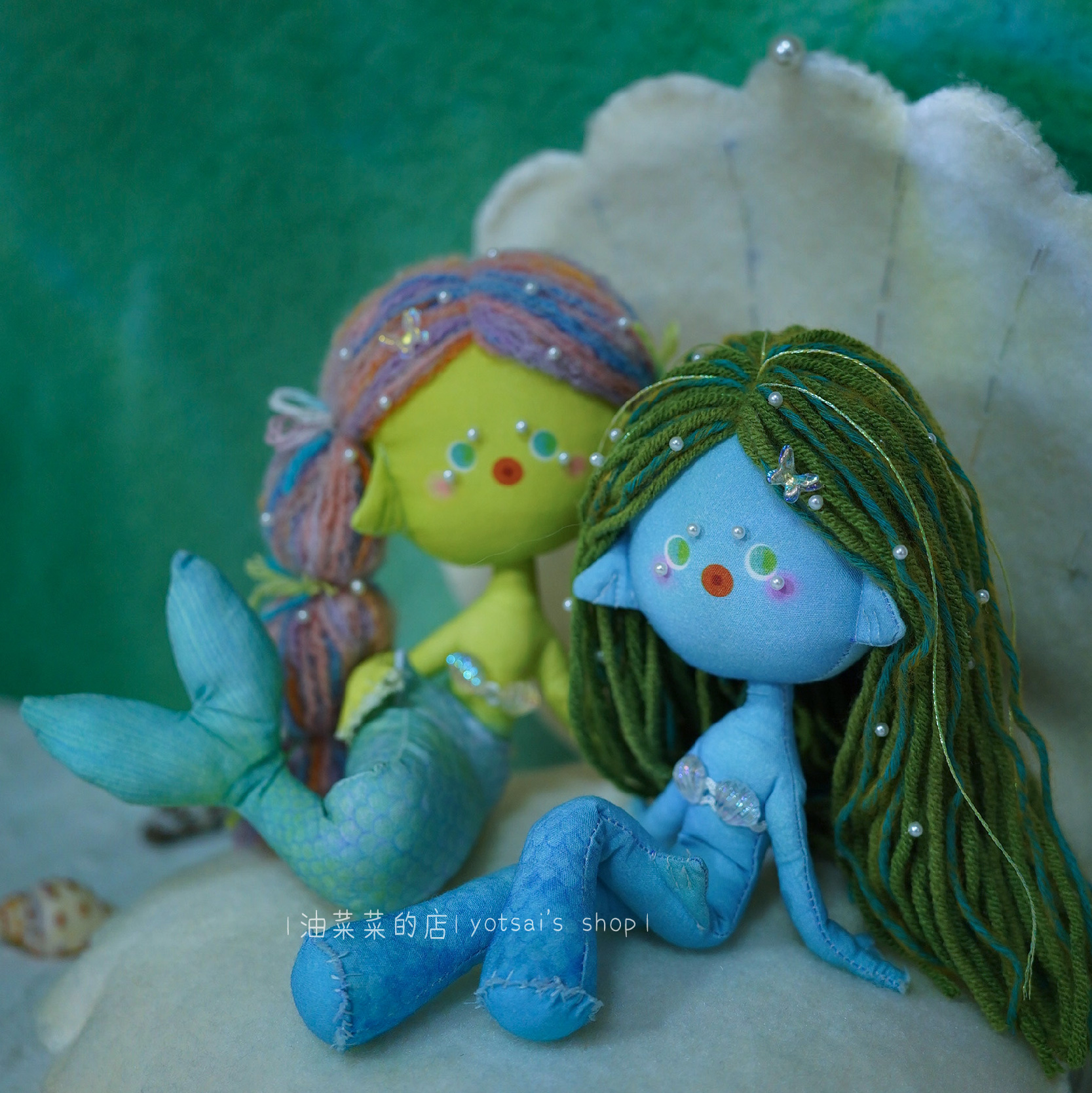 海女碧落苍溪的材料包 原创视频教程彩打纸样手工|油菜菜的店