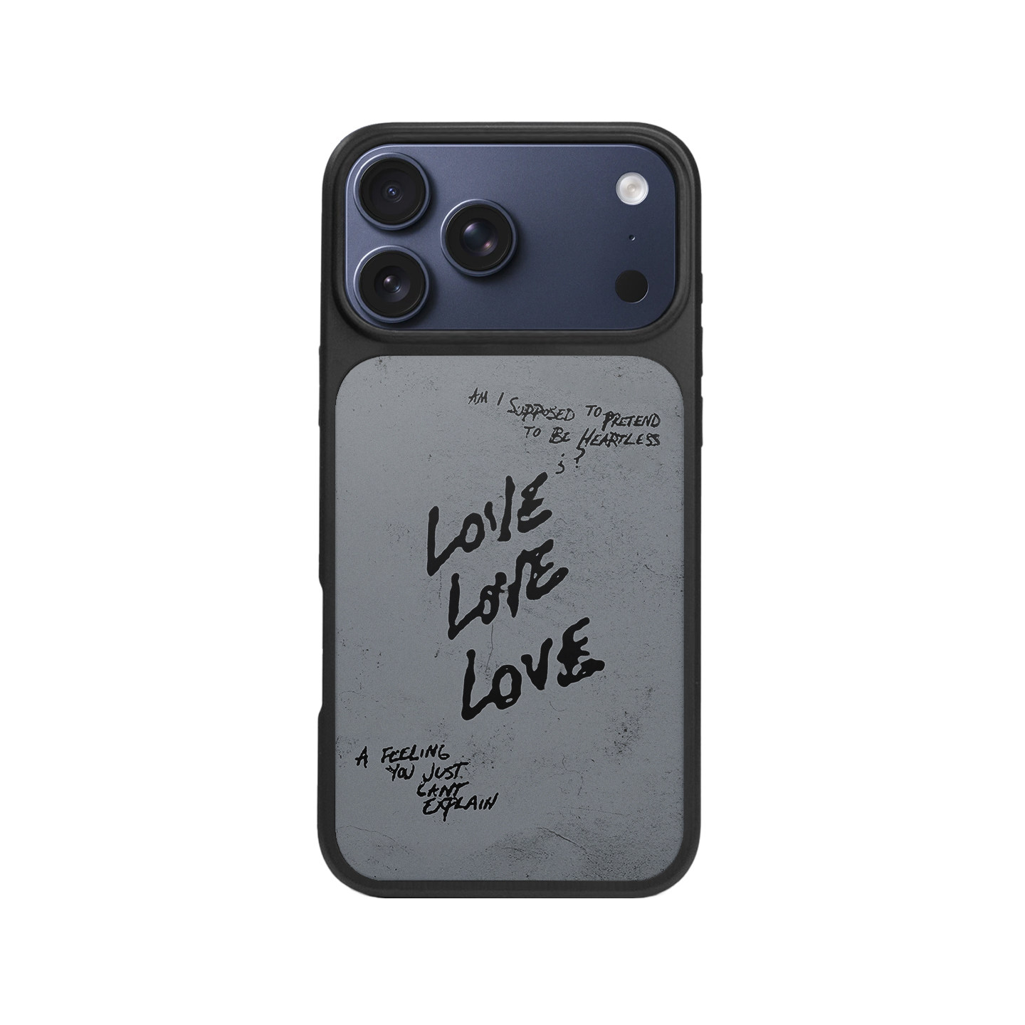 kanye侃爷True Love原创灰色适用于苹果17防摔15全包12pro雾感磨砂13高级感保护套13软壳16promax手机壳