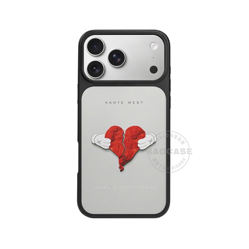kanye侃爷808s & Heartbreak原创适用于苹果17防摔15全包12pro雾感磨砂13高级感保护套13软壳16promax手机壳