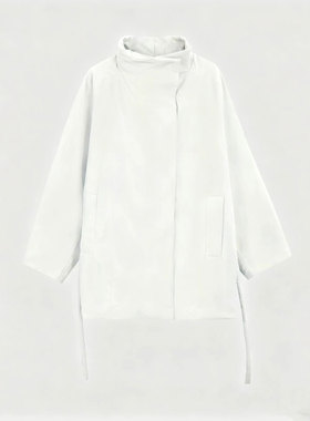 SSAVAGE“朗伊尔城”鹅绒羽绒服女2025冬季新款立裁系带收腰外套