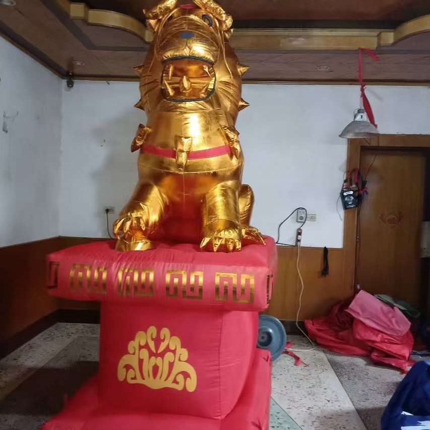 【厂家批发】婚庆用品金狮子广告开业拱门彩虹门大象麒麟庆典网红