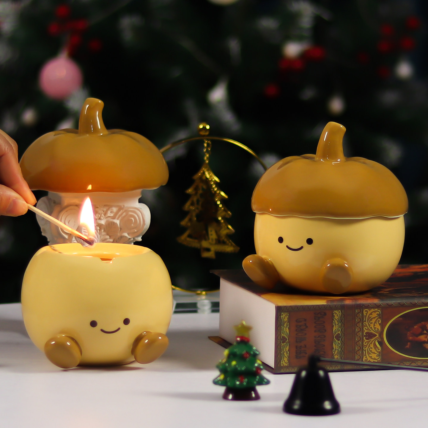 「可爱栗子」香薰蜡烛礼盒送女生朋友实用小众生日礼物氛围感摆件