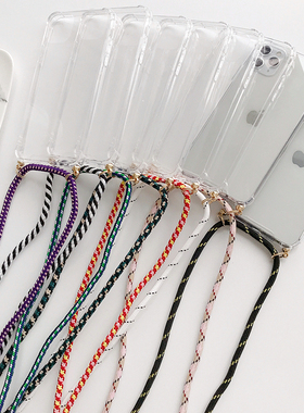 S24可斜跨背带A56三星S25手机壳S23S22S21斜挎带挂绳C55透明Note20 Ultra软硅胶套A55A54A53A52防摔A71适用FE