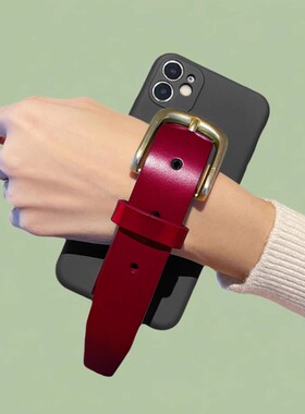 vivo S19手机壳X80Pro撞色手腕带X90s Y78戚薇同款Y76s皮质S18皮扣S16e Y36 V27 X23 Y53s v29 Y55红Y35女Y77