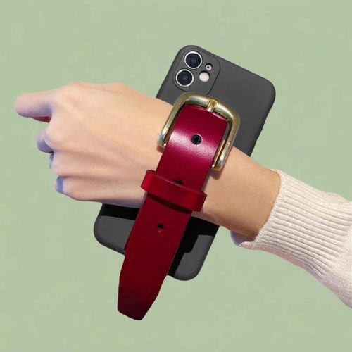 vivo S19手机壳X80Pro撞色手腕带X90s Y78戚薇同款Y76s皮质S18皮扣S16e Y36 V27 X23 Y53s v29 Y55红Y35女Y77