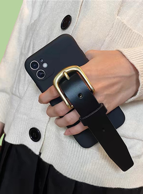 iPhone15手机壳13苹果17 16ProMax李晟戚薇同款14Plus手腕带12支架11皮带Air全包皮扣XR防摔黑色软套7P适用XS