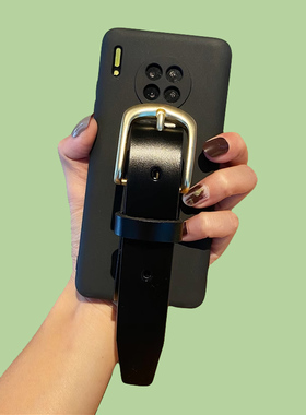 适用华为Mate70手机壳Nova14 13 12 11李晟戚薇同款腕带荣耀400 300 200 100畅享80黑P70畅玩X60X50X40X30X20