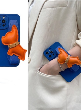 K80适用小米17手机壳14斗牛犬K50K60K70至尊版15红米Note15Pro狗狗腕带Note13 14R撞橙色K40全包Note12Turbo4