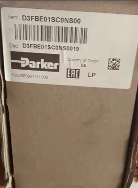 Parker派克比例方向控制阀 D3FBE01SC0NS00