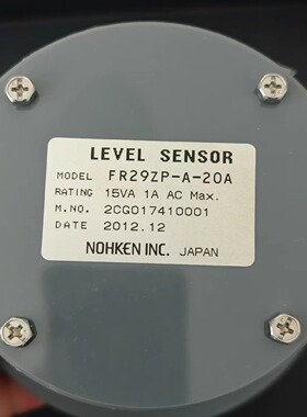 能研NOHKEN INC静电容量式液位开关 FR29ZP-A-20A