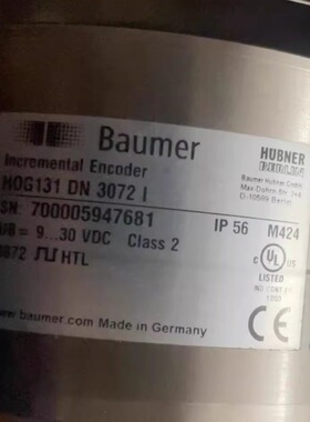HUBNER霍伯纳编码器 HOG131 DN 3072 I