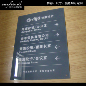 亚克力楼层牌 楼层索引牌 楼层指示牌分布图医院导向牌科室牌定做